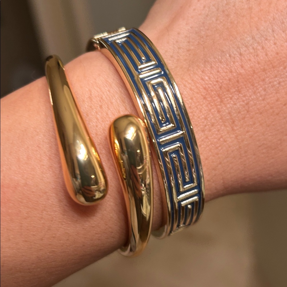 Anthropologie Golden and blue Bracelet